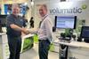 Volumatic and G4S join together to provide a fully managed cash solution. Pictured are Volumatic's Mike Severs (L) with Bob Lammin (R) of G4S