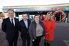 113A Pictured at the newly developed Service Station at Maxol Downpatrick are from left Kevin Paterson, Head of Retail NI, Maxol, Brian Donaldson, CEO Maxol Group, Pamela Turnbull, M