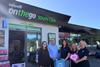 CW Sewell OTG Patrick Sewell in blue shirt, Holly Perry Co-op Wholesale centre