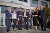 Sewell on the go directors are presented with their King's Award by the Lord-Lieutenant