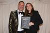 Niall Taylor, Certas Energy National Business Development  Manager , presenting award to Sue Jackson of John Grose Group2