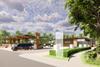 CGI of the EV Super Charging Hub at the Manor Royal business park in Crawley