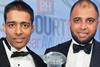 FT - Mohsin (l) and Zuber Issa, founders and co-CEOs EG Group, winning in 2013
