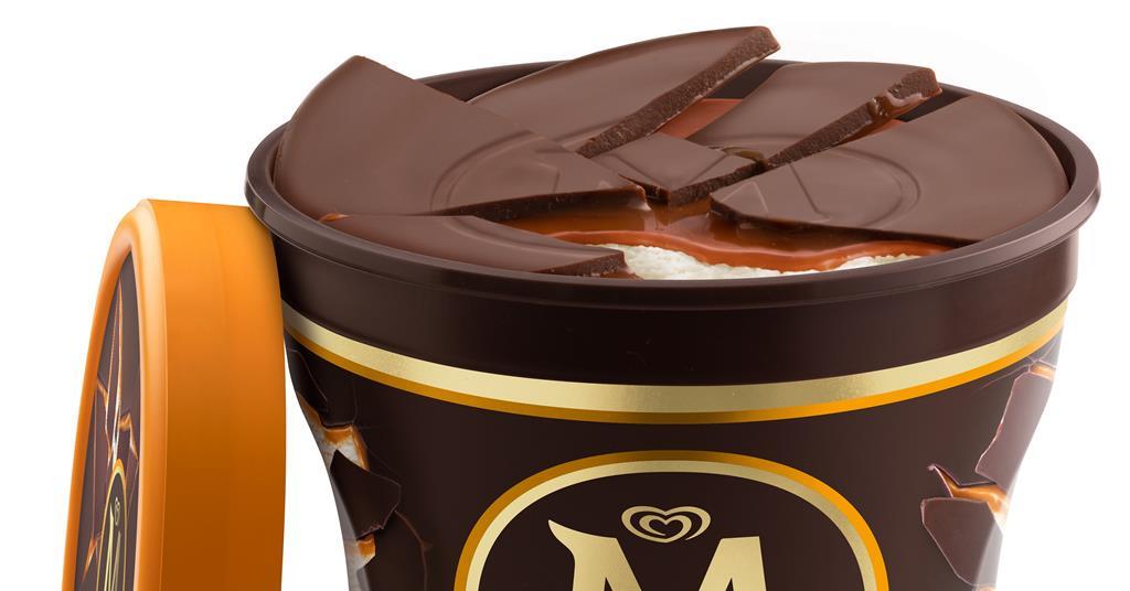 Magnum launches ice cream tubs range in UK using packaging made