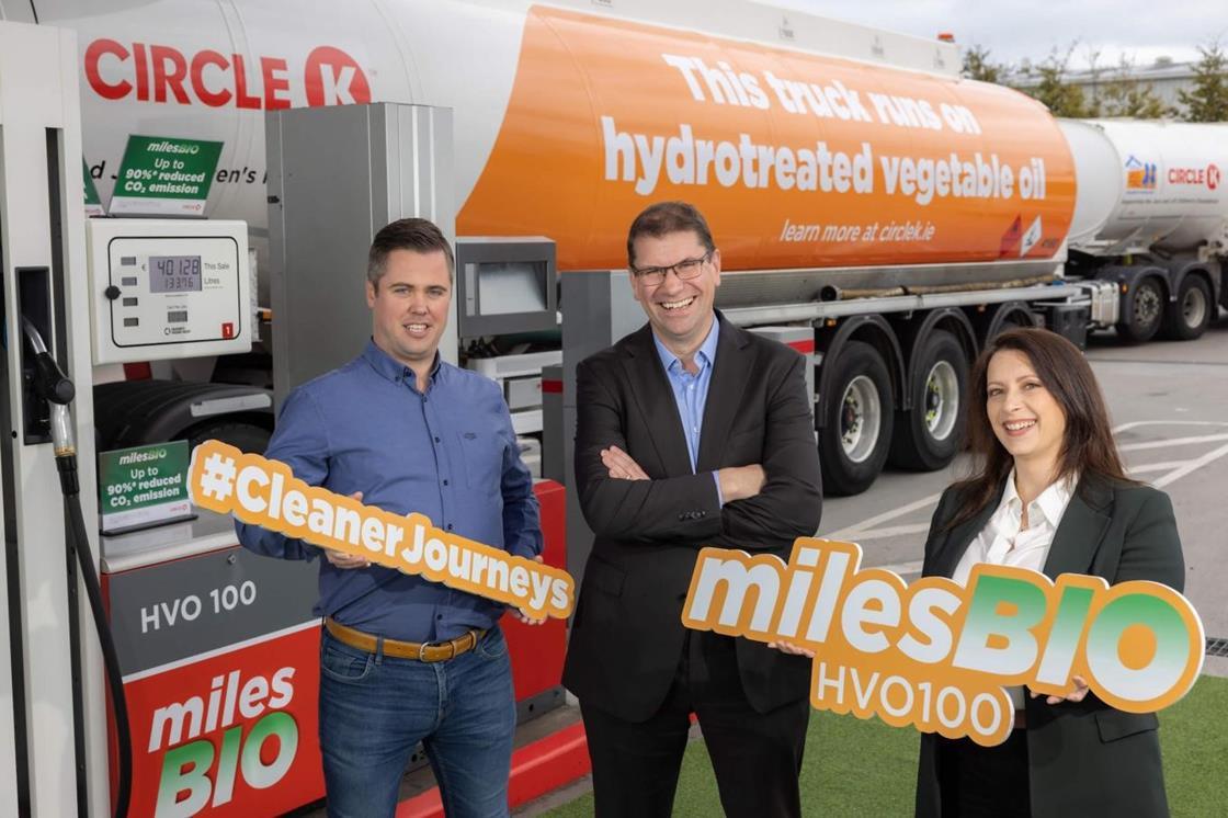 Circle K moves tanker fleet in Ireland over to hydrotreated vegetable