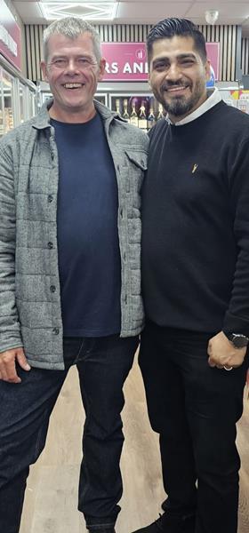 Danny (right) and previous owner