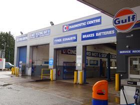 Cinderford Service Station (Sterling Petroleum) workshops