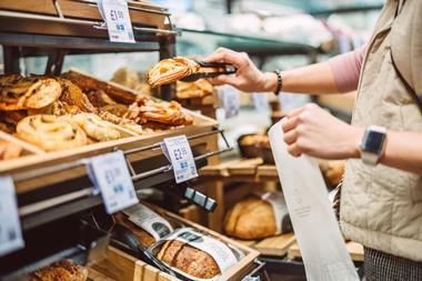 Getty man taking pastries