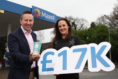 Maxol CEO Brian Donaldson and Aware’s head of fundraising Clare Galbraith