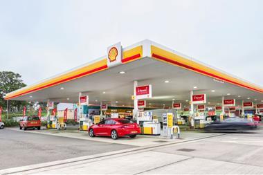 Shell forecourt, UK