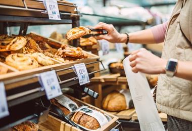 Getty man taking pastries