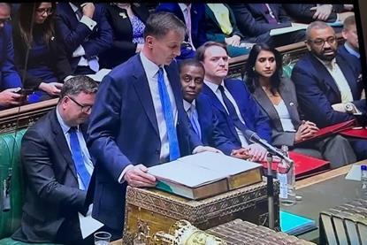 Chancellor Jeremy Hunt Autumn Statement 2023
