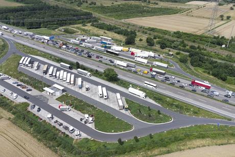 Lorry parking GettyImages-1329551847