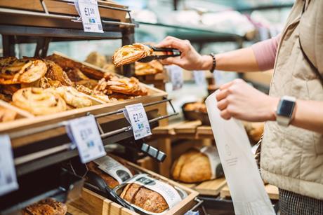 Getty man taking pastries