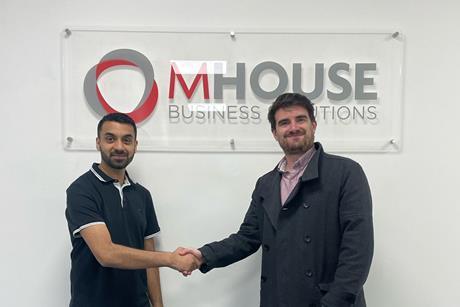 L-R Faisal Sattar from MHouse with Volumatic Scotland Account Manager, Tom Walker