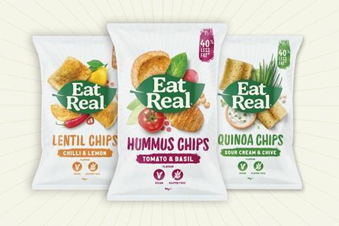 Healthy snacking 2 Eat Real new packaging