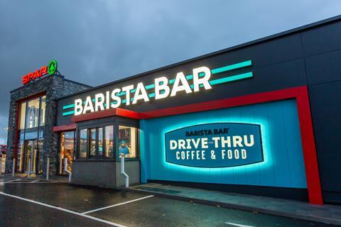 Barista Bar DriveThru at SPAR Mallusk