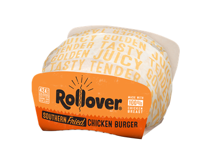 rollover chicken burger