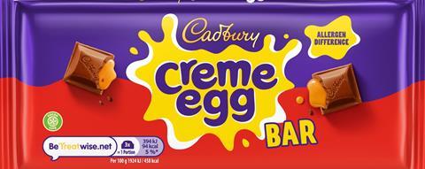 cadbury creme egg bar