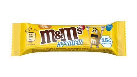 M&M 15g Protein PEANUT BAR UK - web