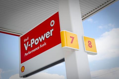 Shell V-Power sign, UK, 2011