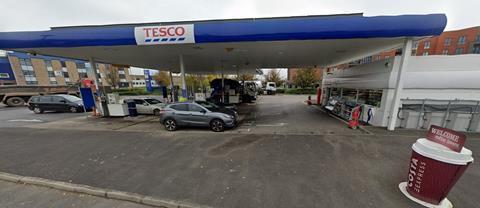 Tesco forecourt