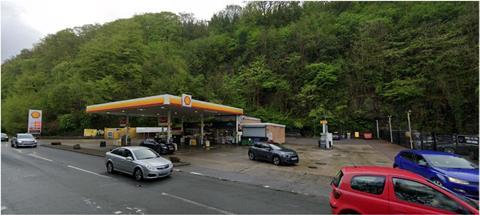 Enterprise Service Station, Bypass Road, Crumlin, Newport. Ascona present