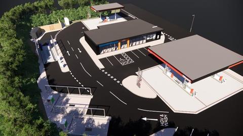 Enterprise Service Station, Bypass Road, Crumlin, Newport. Ascona proposed