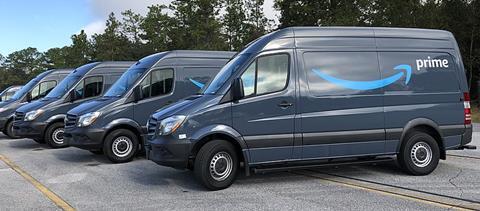 Amazon Prime Delivery vans