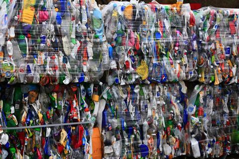 Plastic bottles recycling