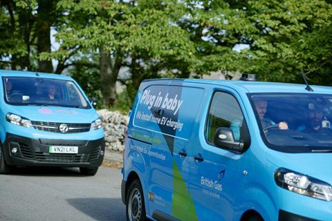 FT British Gas EV vans