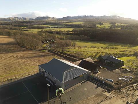 Aerial photo of new Balfron Service Station_CREDIT WES KINGSTON