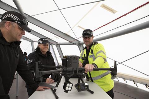 Urban-Air Port police with drone