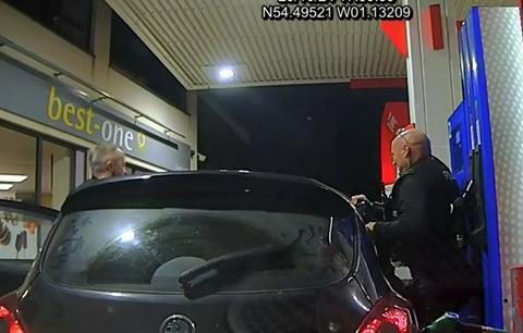 north yorkshire policeman boxed in