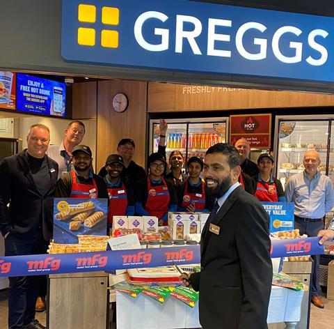 MFG contract manager Vino cutting the celebratory ribbon!