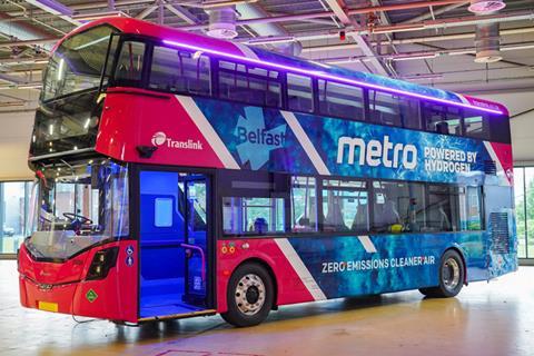 FT hydrogen bus Translink NI