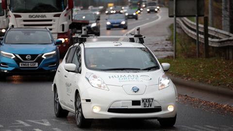 autonomous HumanDrive Nissan Leaf