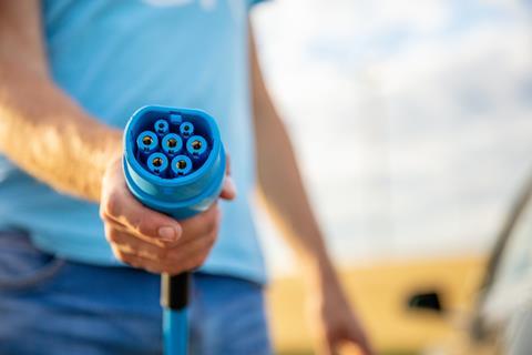 getty close up ev charging