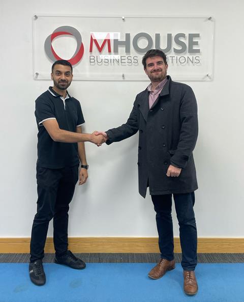 L-R Faisal Sattar from MHouse with Volumatic Scotland Account Manager, Tom Walker