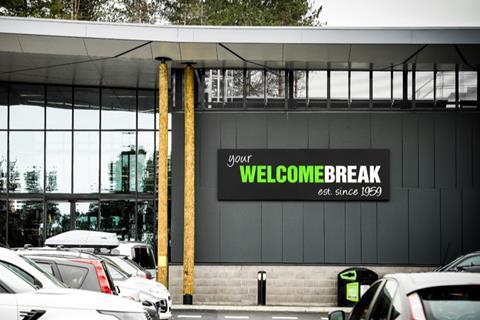 Welcome Break sign