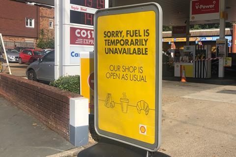 FT Fuel crisis sign