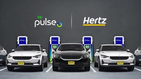 BP Pulse Hertz EV charging
