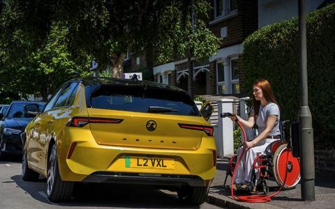 vauxhall disabled EV driver