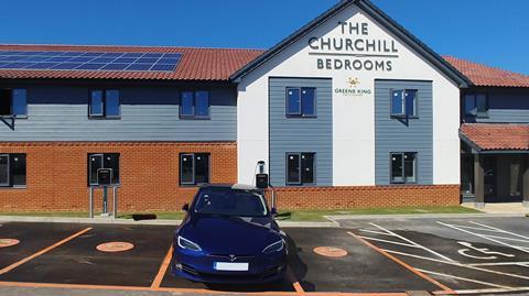 RAW Energy rolls out first EV ChargePoint stations at The Churchill Greene King Pub in Royal Wootton Bassett