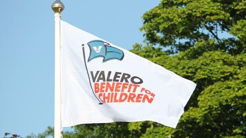 Valero charity support flag