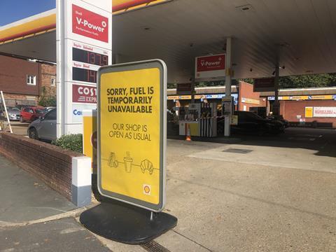 FT Fuel crisis sign