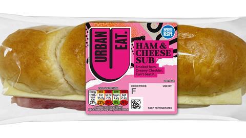 Urban Eat sub sheese ham