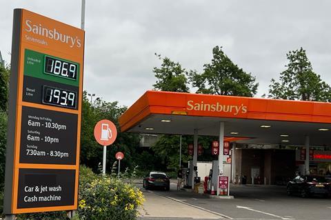 Fuel prices - Sainsburys