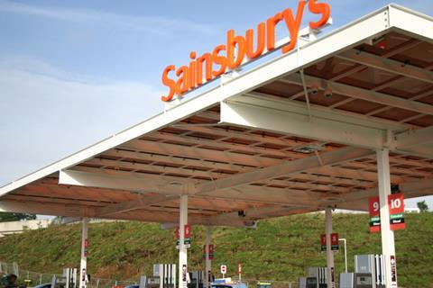 Sainsbury's forecourt