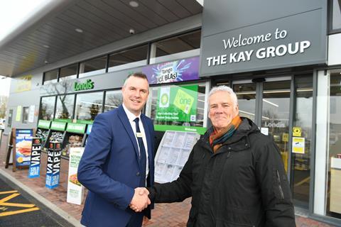 (left) Stewart Fenn, sales director, Booker Retail Partners; and Richard Cox, md, The Kay Group